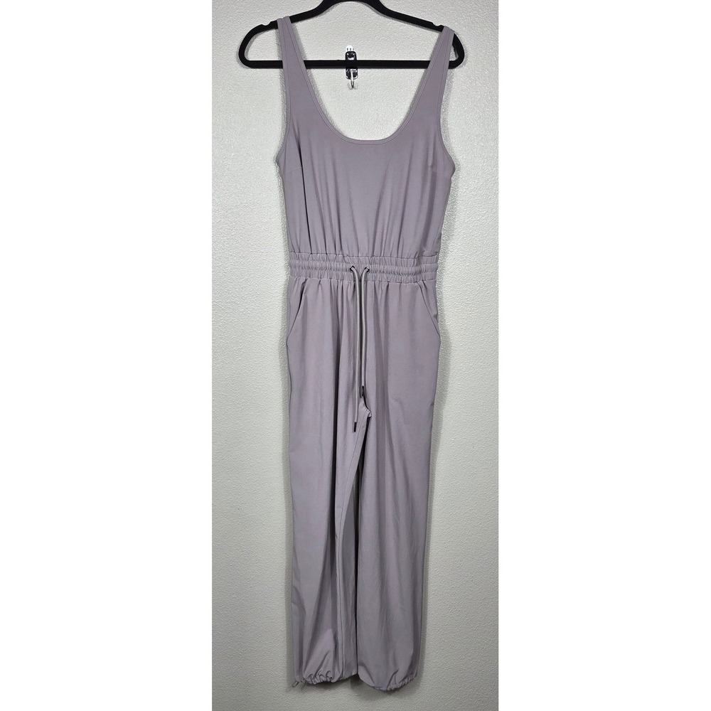 Abercrombie & Fitch Utility Jogger Jumpsuit Women's S Gray Drawstring Cinch Hem